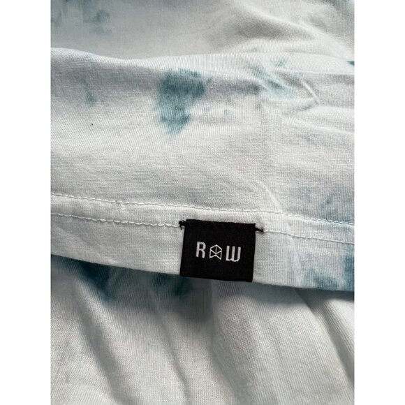 RAWGEAR Tie-Dye Tank Top~Size Med~White/Blue Workout Gym Bradley Martyn L6 19 - Picture 9 of 9